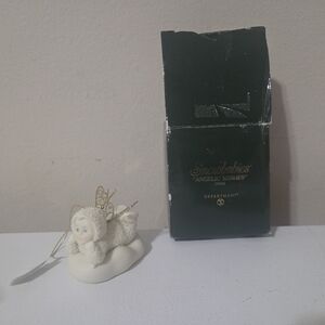 Snowbabies ‘Angelic Wishes’ Angel Ornament Figurine On Cloud ~ Department 56